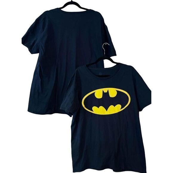 Batman DC Comics T-Shirt Men's Black Original Chest Logo XL - Picture 2 of 7